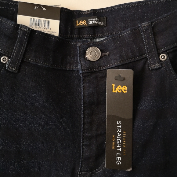 LEE Women's Jeans NWT Size 6 (long) Dark Blue - Picture 3 of 6